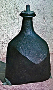 CR 16 - Wood Reduction Fired Bottle - 6.5” H x 4.5” W | SOLD